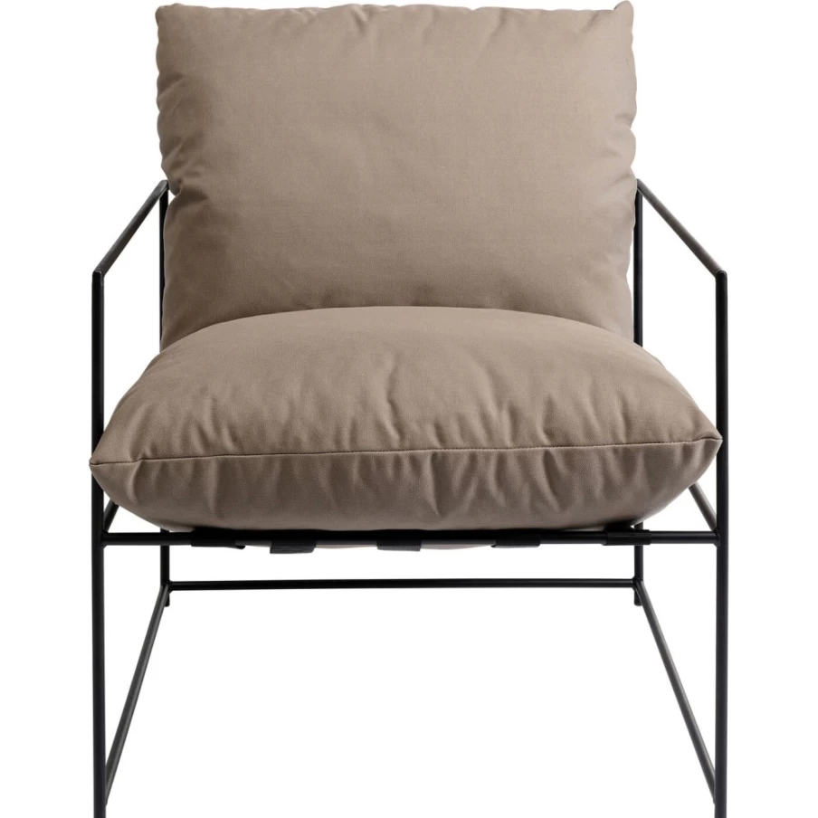 KARE Design Cuby Brown Modern Garden Armchair - Stylish Outdoor Lounge Chair