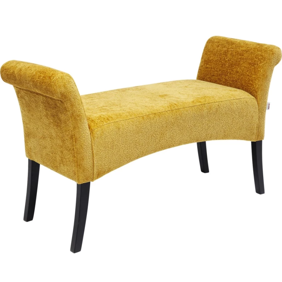 KARE Design Modern Yellow Bench "Motley Hugs" - Stylish Living Room Seating Furniture