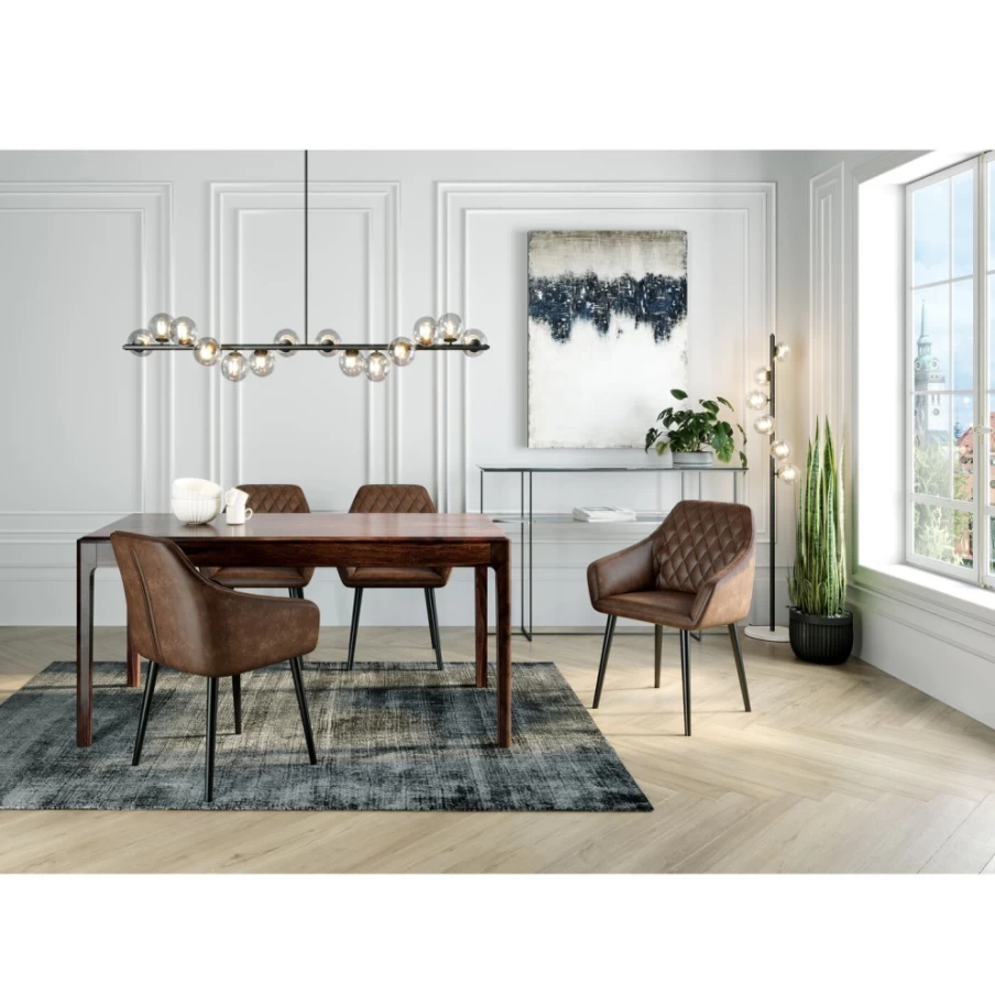 KARE Design Modern Gianna Petrol Blue Area Rug 170x240 cm for Living Room