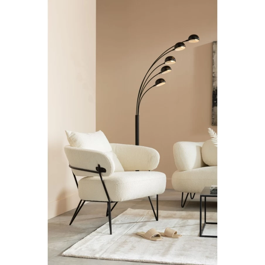 "KARE Design Peppo Modern White Armchair – Stylish Accent Chair for Living Room"