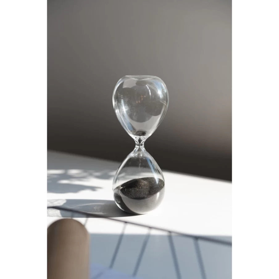 KARE Design Modern Hourglass Sand Timer 38cm - Decorative Assorted Color Glass Timer for Home & Office Decor
