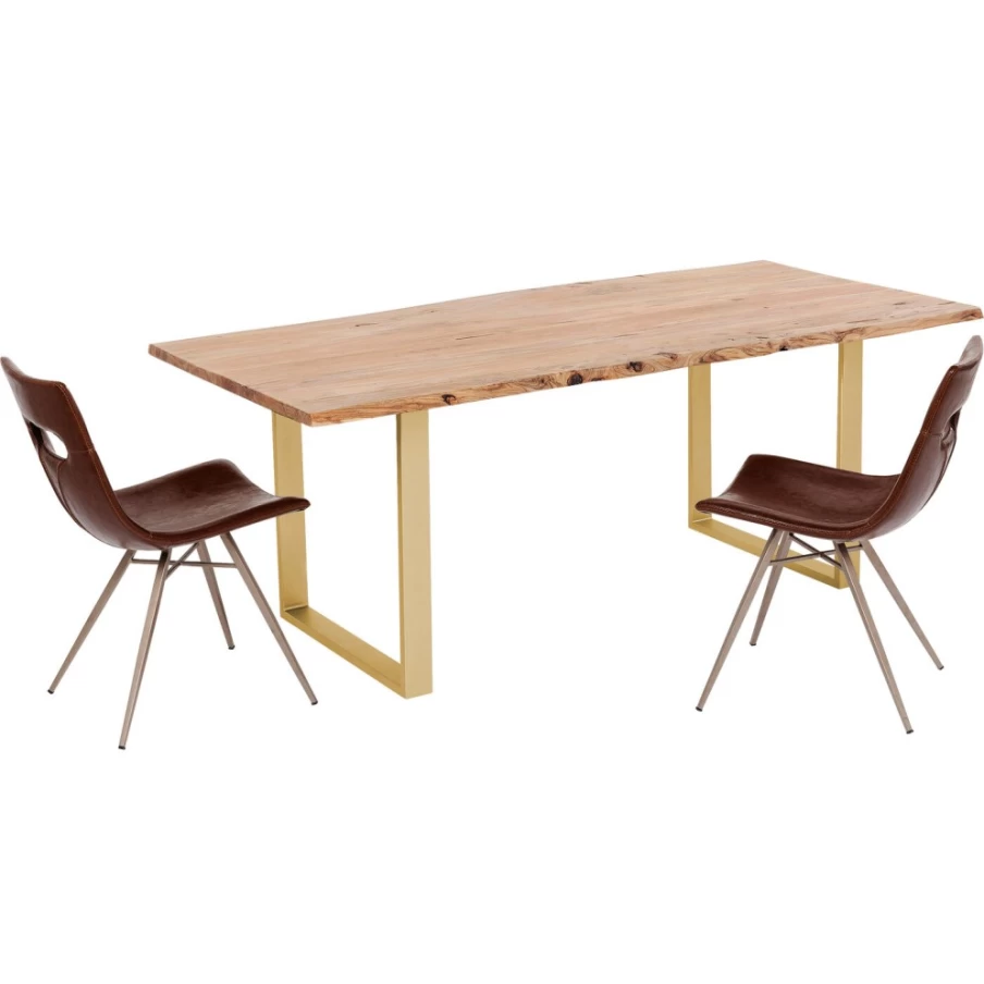 "KARE Design Brass Dining Table Harmony 200X100 – Modern Luxury Table"