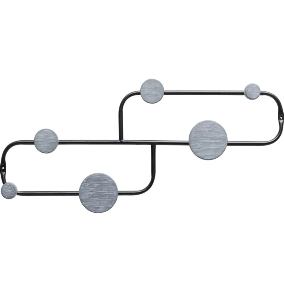 KARE Design Modern Cerchi Coat Rack 61cm - Stylish Entryway Hanger for Hats, Jackets & Accessories
