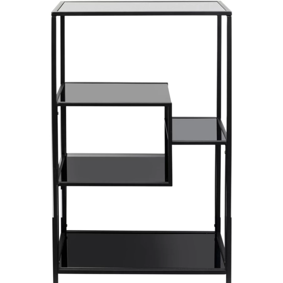 KARE Design Modern Black Shelf Loft 60x100cm - Industrial Style Wall Shelf for Home & Office Storage