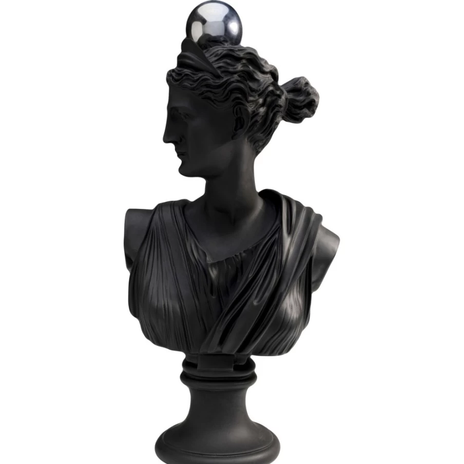 KARE Design Modern Serious Woman Bust Sculpture 51cm Deco Object for Home Decor