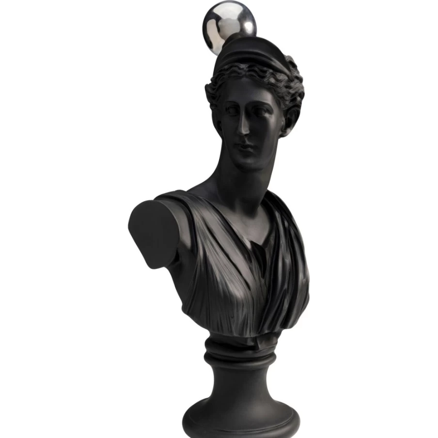 KARE Design Modern Serious Woman Bust Sculpture 51cm Deco Object for Home Decor