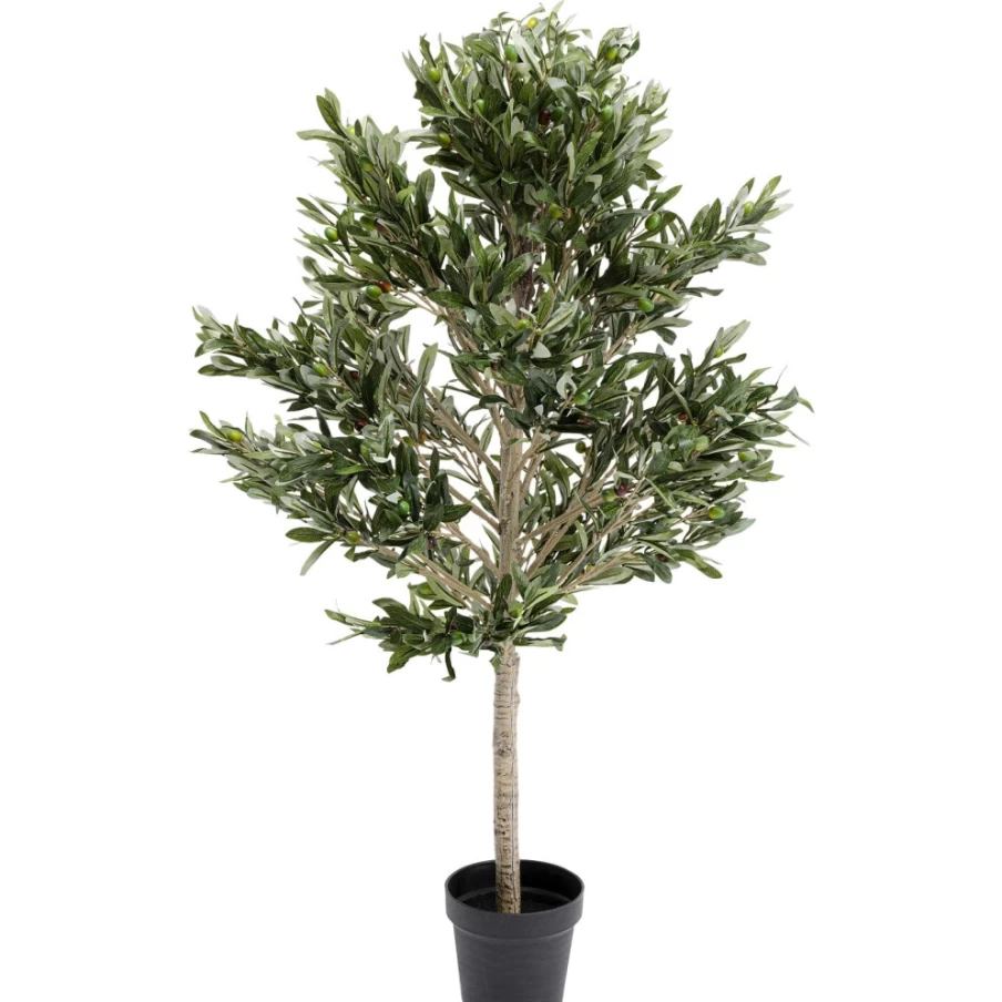 KARE Design Artificial Olive Tree 120cm - Realistic Fake Potted Plant for Home & Office Decor