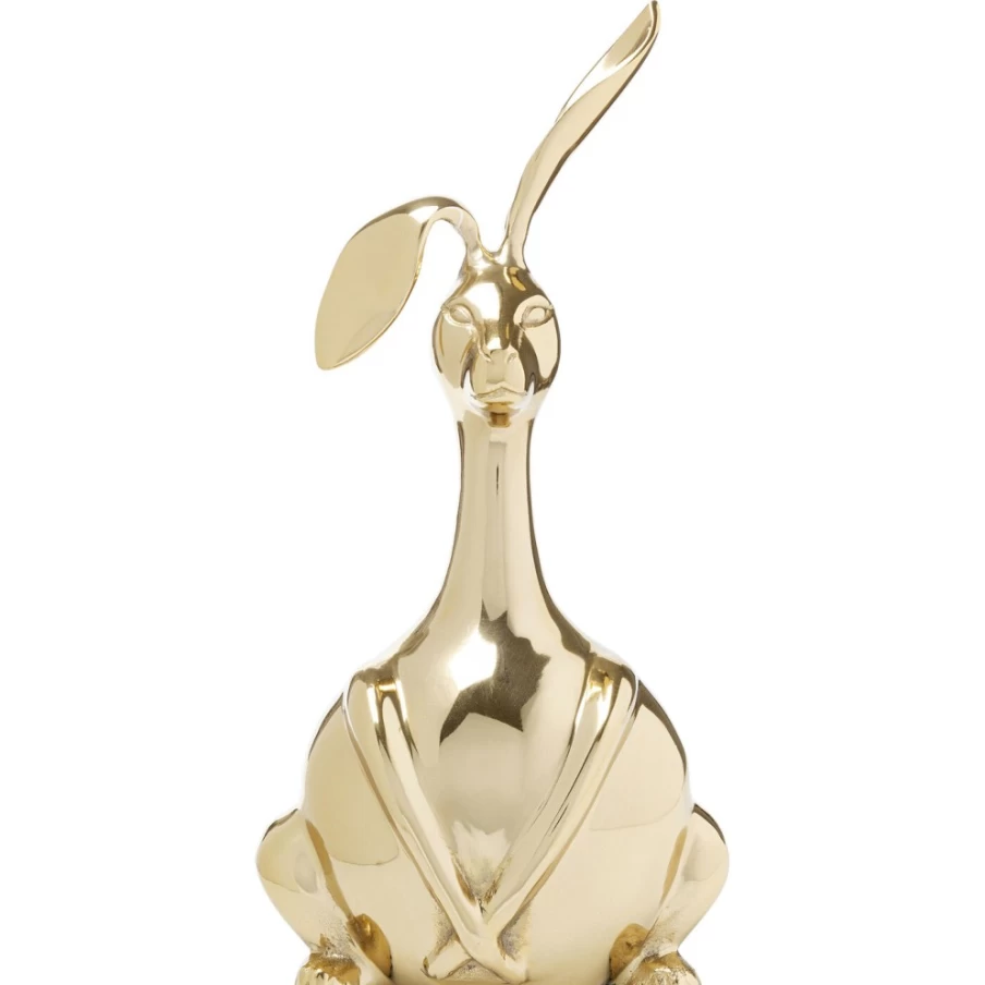 KARE Design Gold Bunny Decorative Figurine - 37cm Modern Home Decor Statue