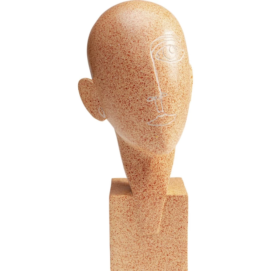 KARE Design Modern Half Face Sculpture Deco Object - 30cm Abstract Art Decor