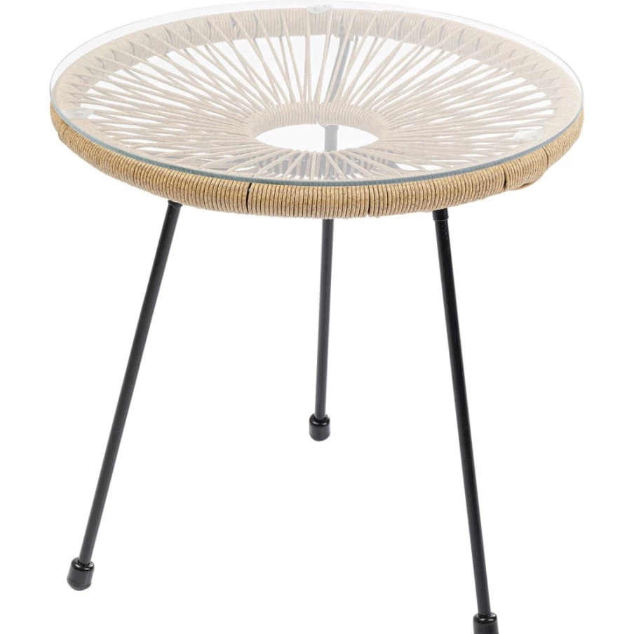 KARE Design Acapulco Side Table - Natural Rattan Outdoor End Table
