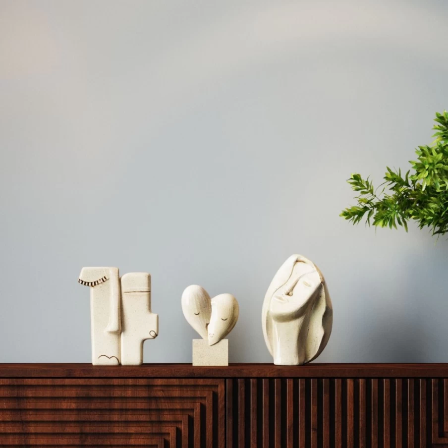 KARE Design Modern Deco Object Sensual Face Sculpture 28cm Home Decor Art Piece