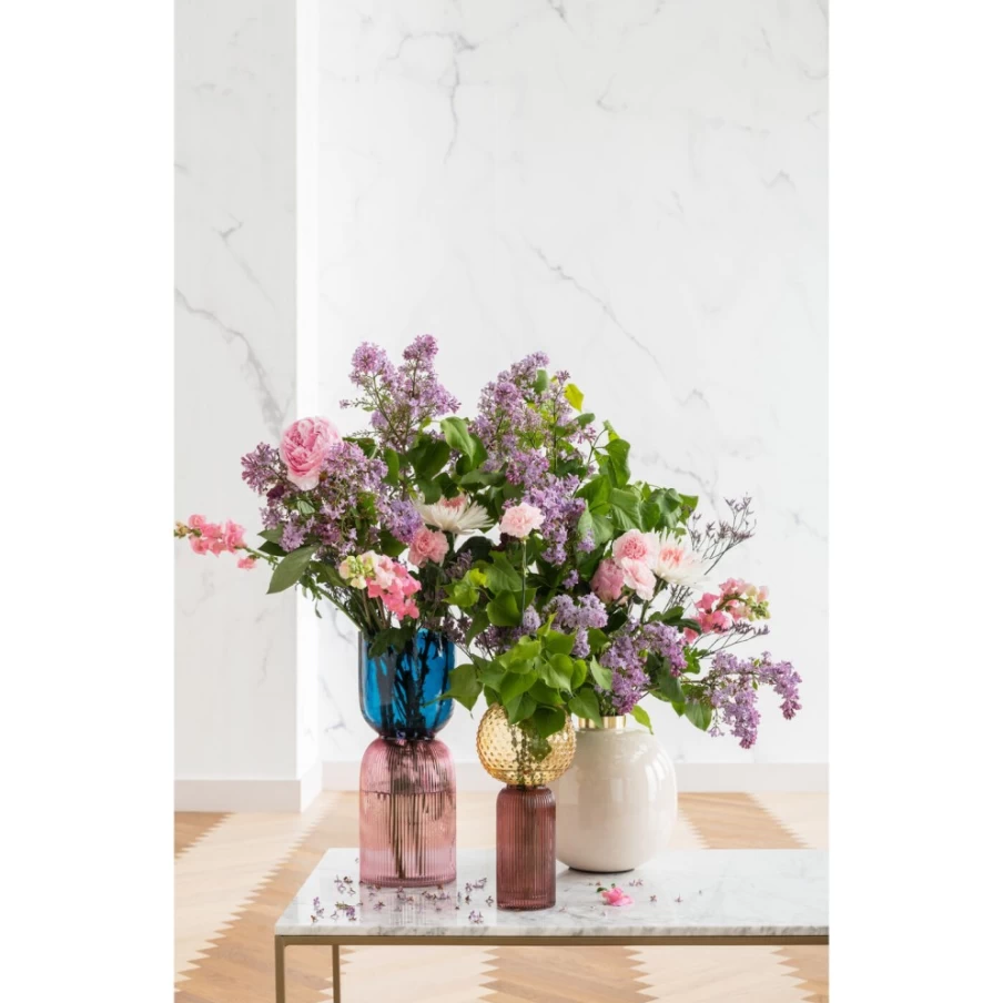 "KARE Design Modern Blue and Purple Vase – 40cm Tall Decorative Duo Tone Home Decor"