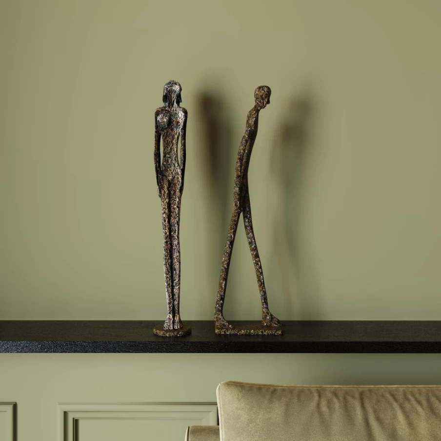 "KARE Design Modern Art Deco Lady Figurine - 78cm Tall Sculpture for Home Decor"