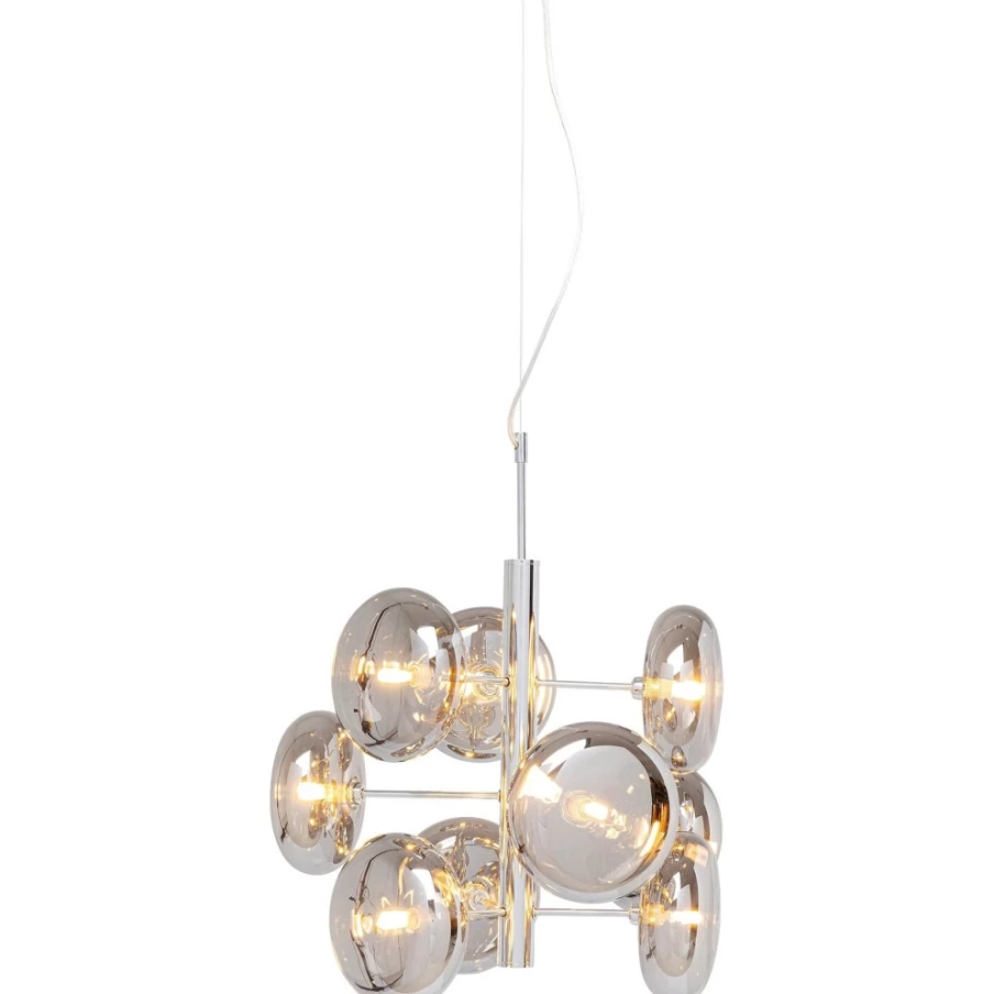 KARE Design Modern Chrome Pendant Lamp - Sleek Ceiling Light for Contemporary Interiors