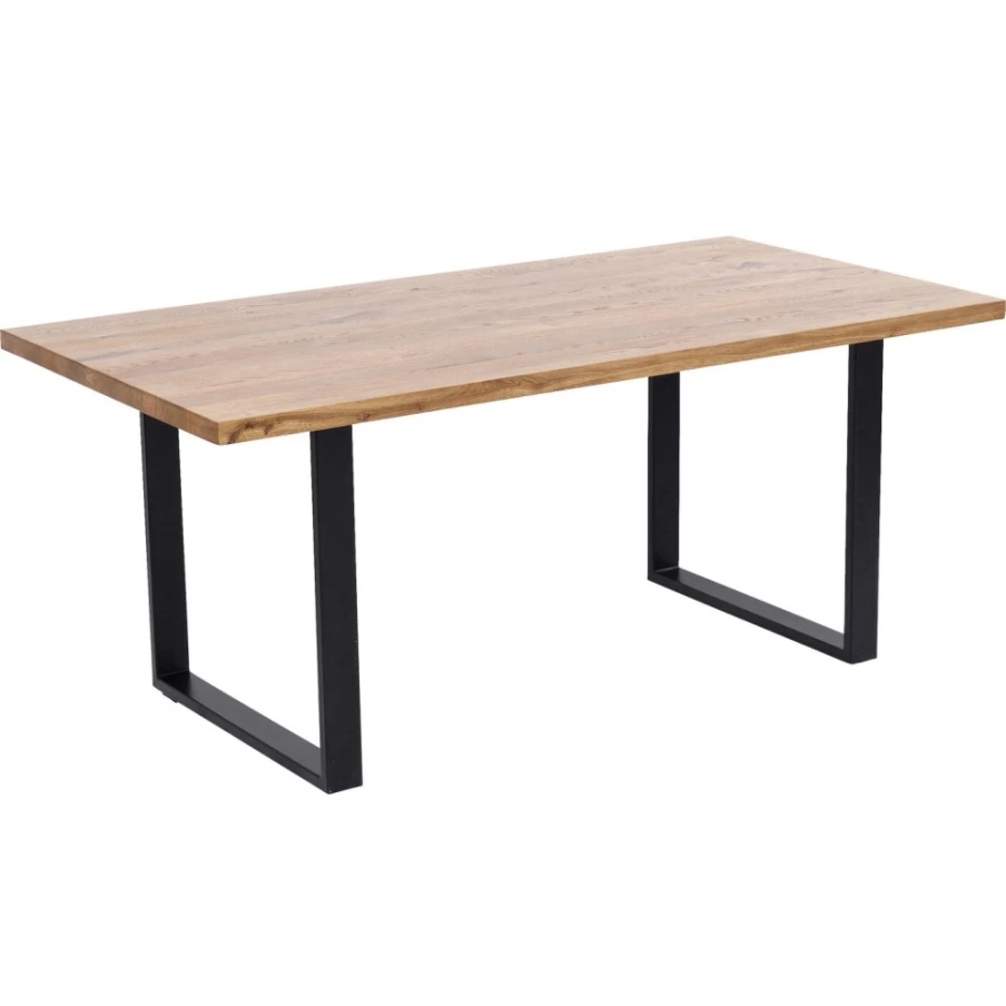 "KARE Design Jackie Oak Black Dining Table 200X100 - Modern Wooden Table for Kitchen & Dining Room"
