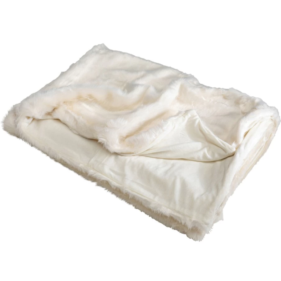 "KARE Design Polar White Luxury Blanket 140x200 cm - Soft Warm Throw for Cozy Comfort"