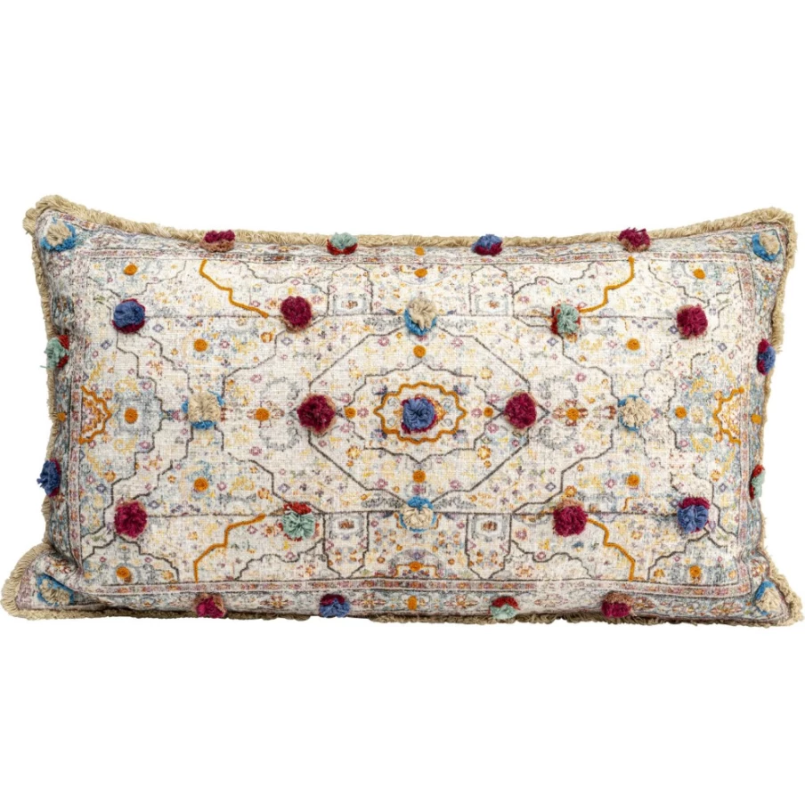 KARE Design Desna Patchwork Cushion Cover 60x35 cm - Multicolor Bohemian Crema Decorative Pillow Case