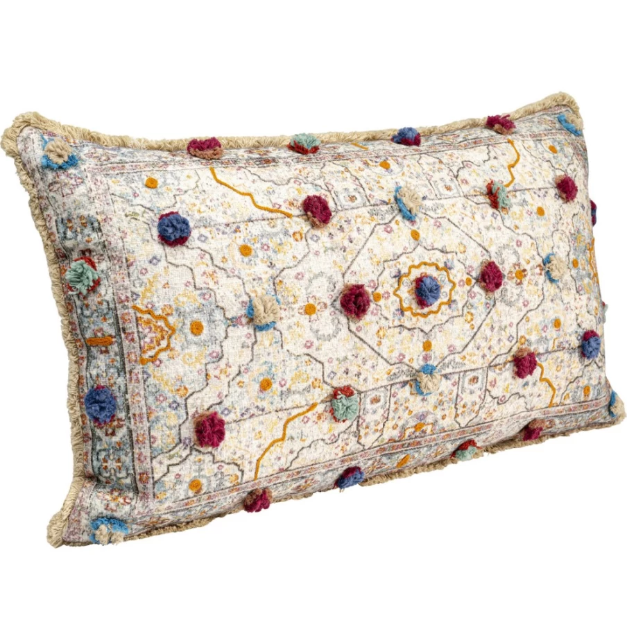 KARE Design Desna Patchwork Cushion Cover 60x35 cm - Multicolor Bohemian Crema Decorative Pillow Case