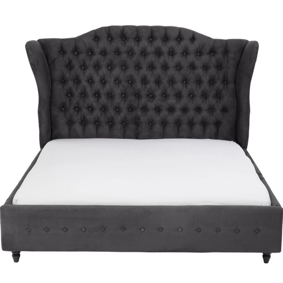 KARE Design Modern Graphite Bed Frame City Spirit 180x200 cm Queen Size