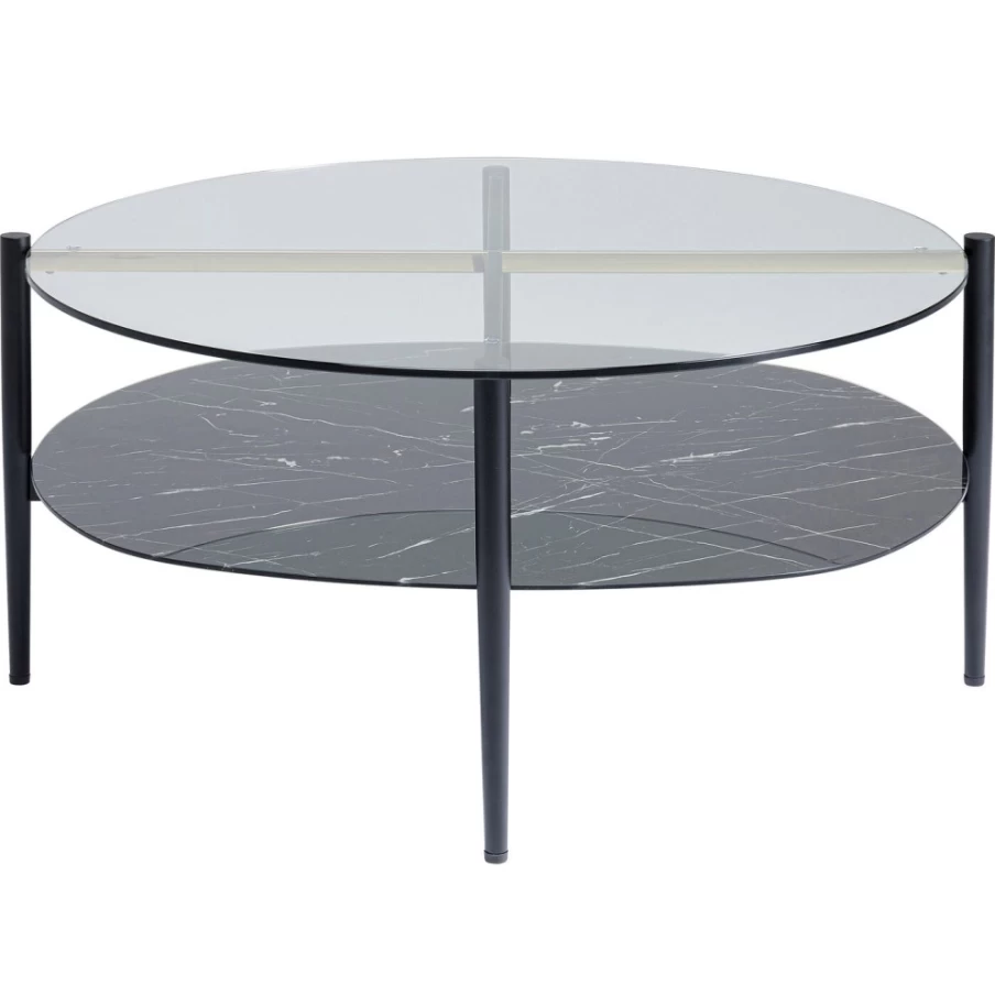 KARE Design Oval Coffee Table Noblesse - 97x91cm Modern Living Room Center Table