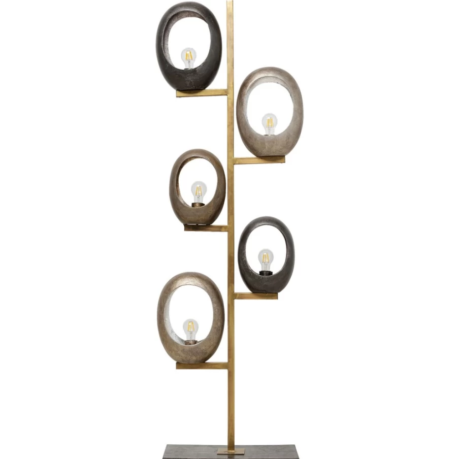 KARE Design Modern 5-Loop Floor Lamp 173cm Tall Contemporary Lighting for Living Room