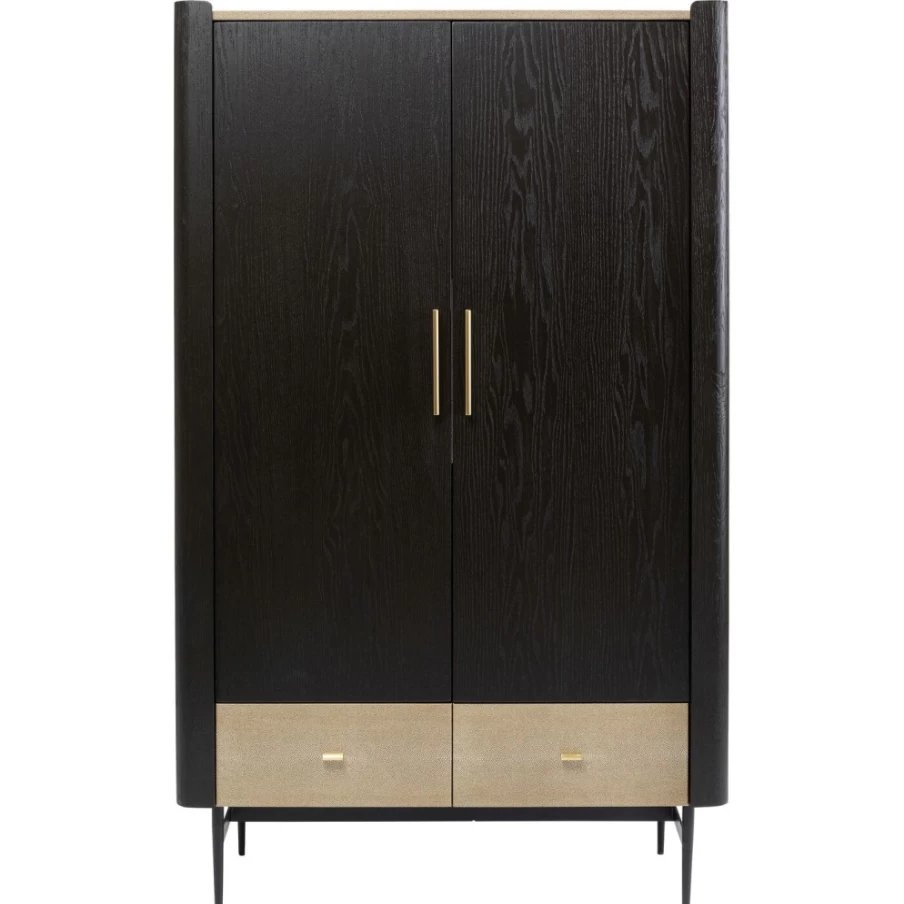 KARE Design Milano Modern Wardrobe 180x110 cm - Stylish Sliding Door Closet