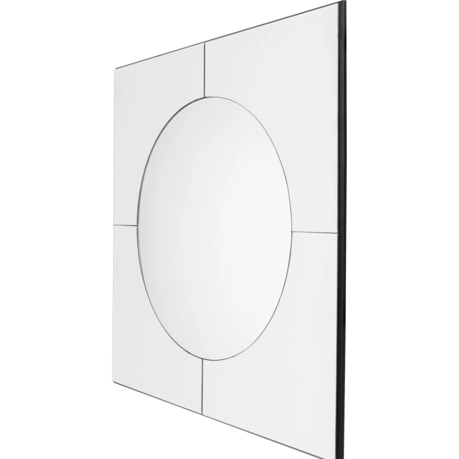 KARE Design Modern Wall Mirror Deja 80x80cm Square Decorative Mirror for Living Room