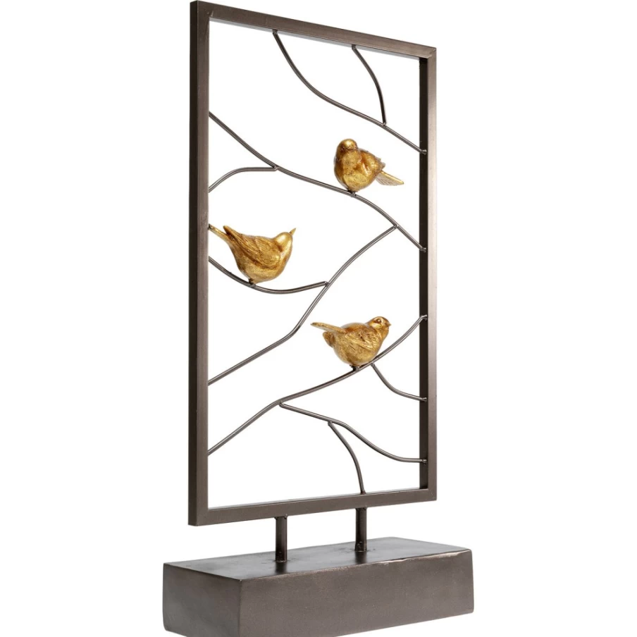 KARE Design Modern Deco Object - 68Cm Twittering Birds Sculpture for Home Decor