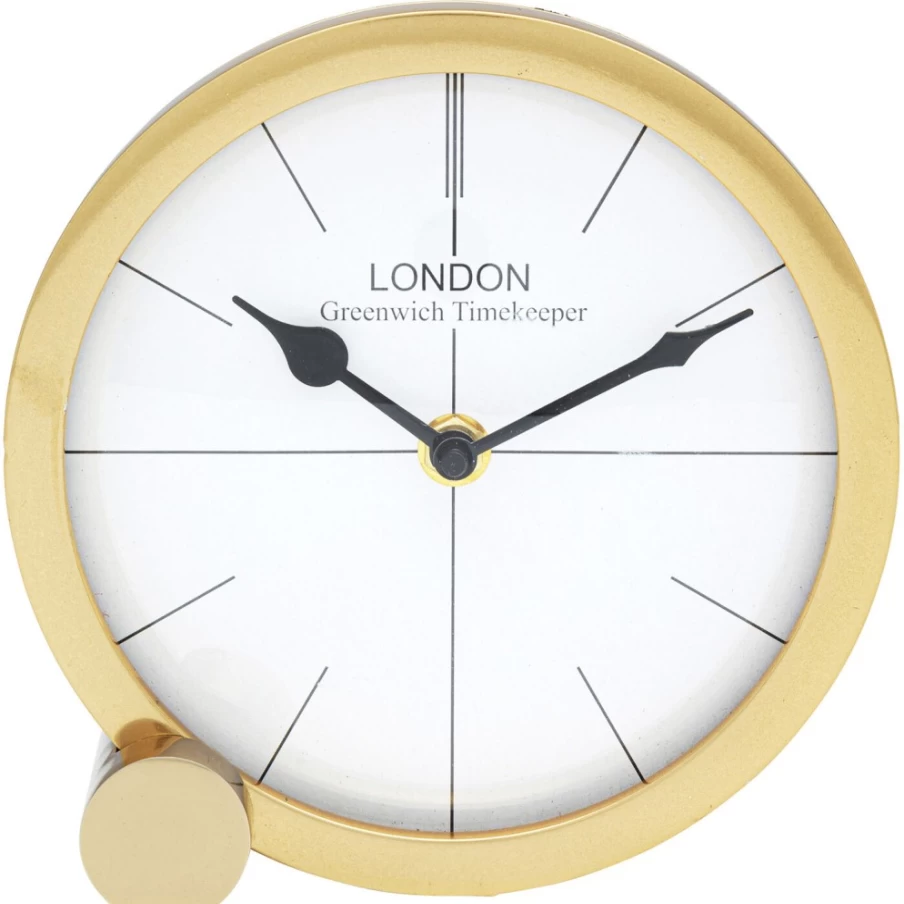 KARE Design Modern Circle Table Clock - 17cm Stylish Home Office Desk Decor