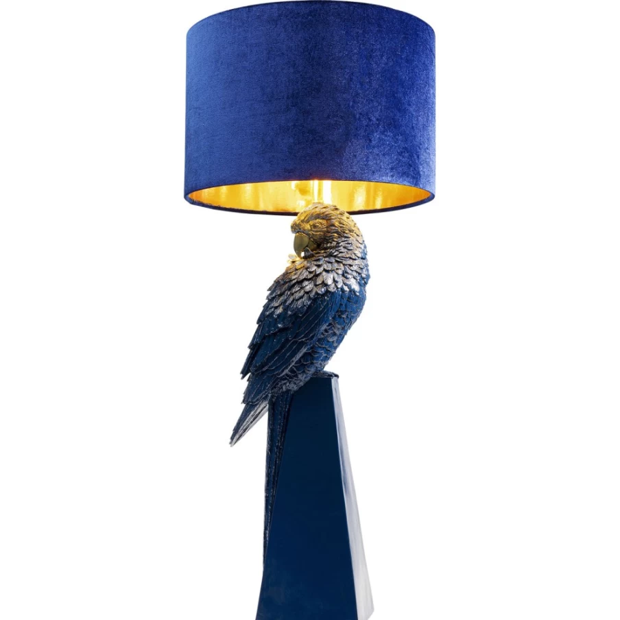 KARE Design Modern Blue Parrot Table Lamp - 84cm Height Decorative Lighting for Home & Office
