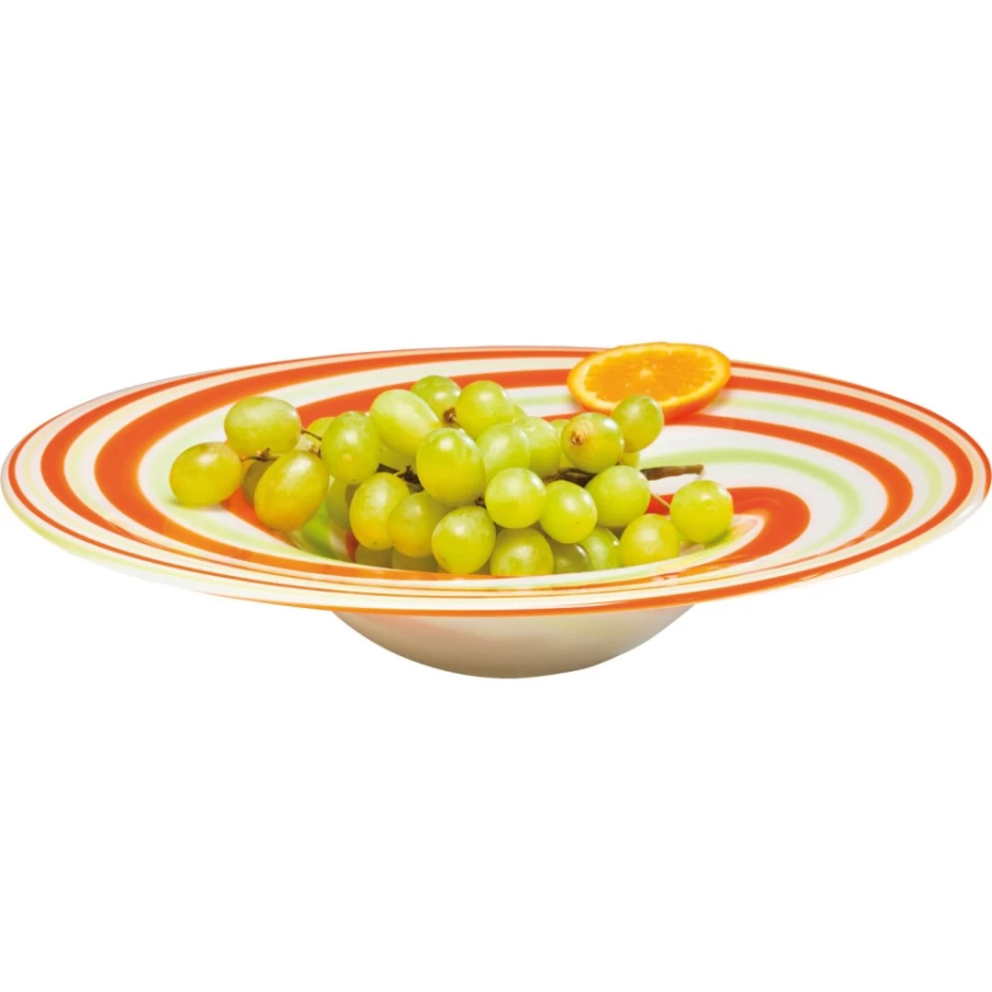 KARE Design Modern Swirl Pattern Decorative Bowl - Assorted Colors Stylish Home Decor