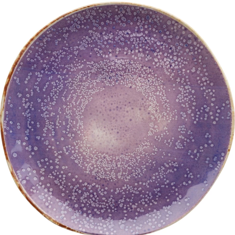KARE Design Violet Floral Decorative Plate - Shirley Collection - 26cm Diameter