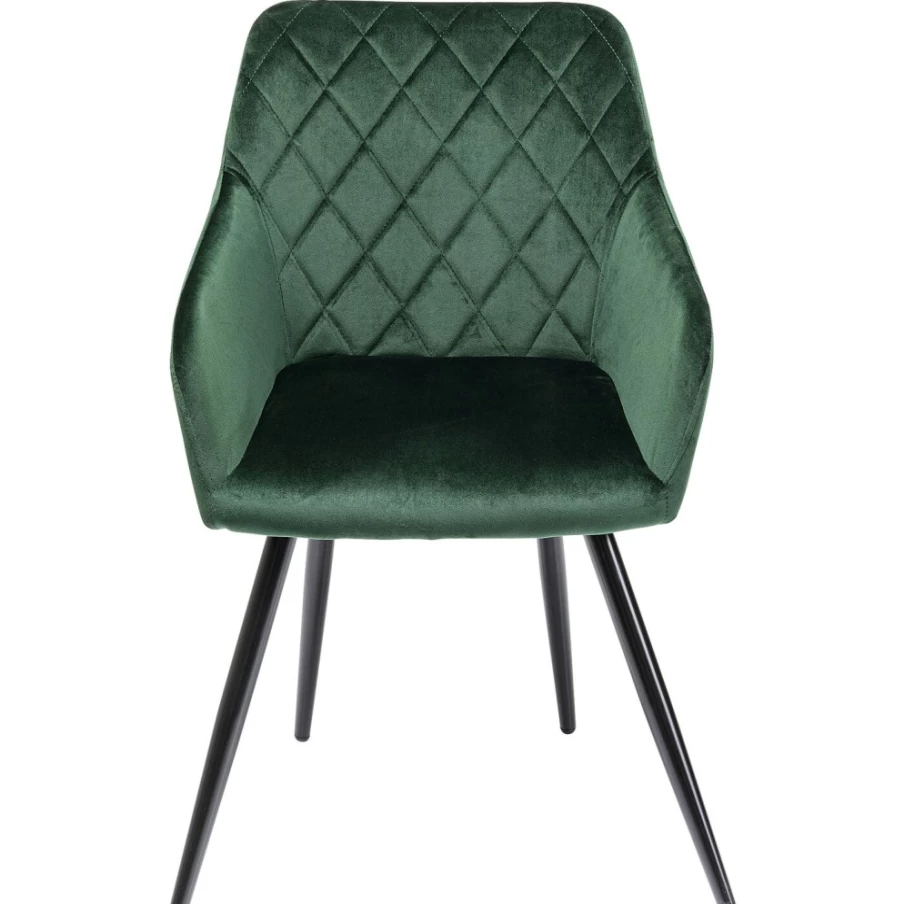 "KARE Design Bretagne Green Armchair – Comfortable Lounge Chair With Armrests"