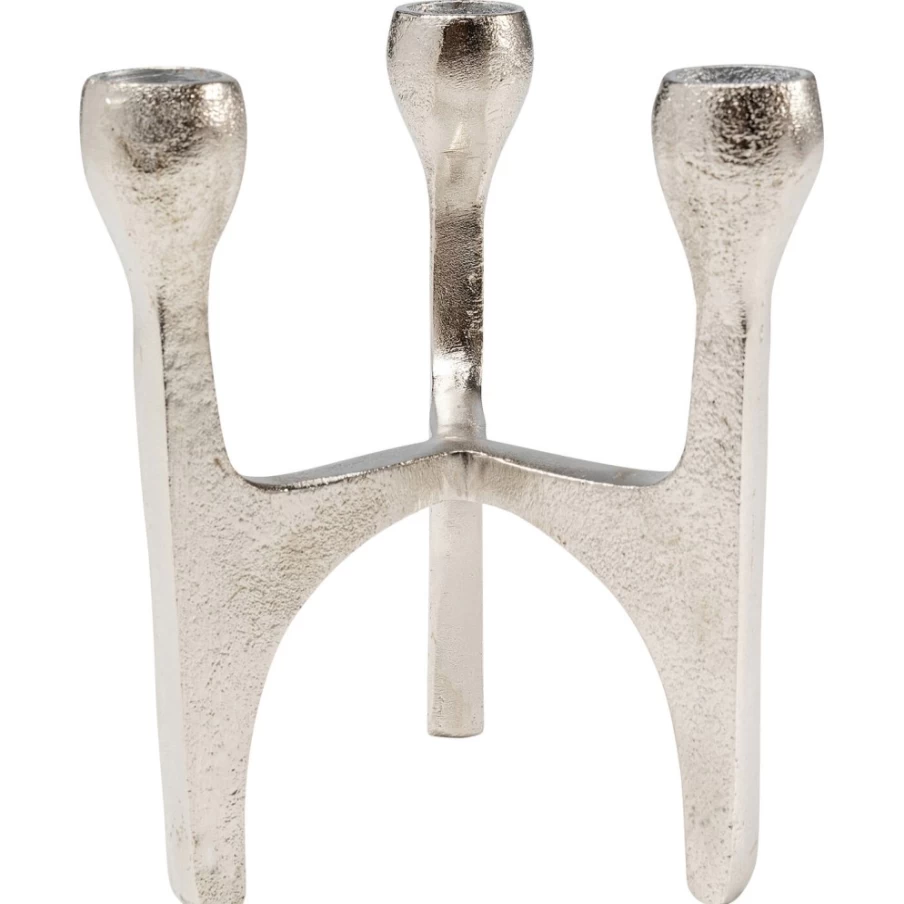 KARE Design Stackable Silver Candle Holder - 15cm Modern Home Decor