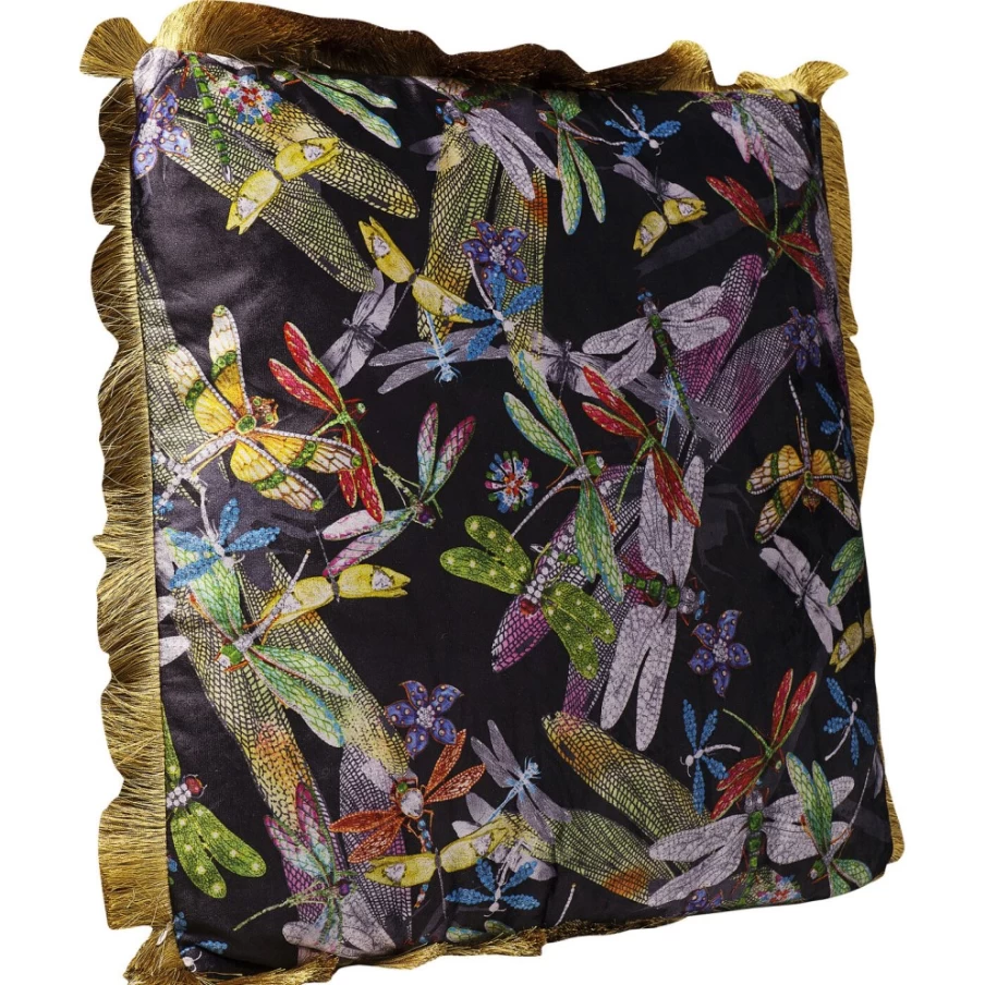 KARE Design Tropical Garden Fringe Cushion 45x45cm Bohemian Outdoor Pillow Cover Decorative Square Throw Pillow