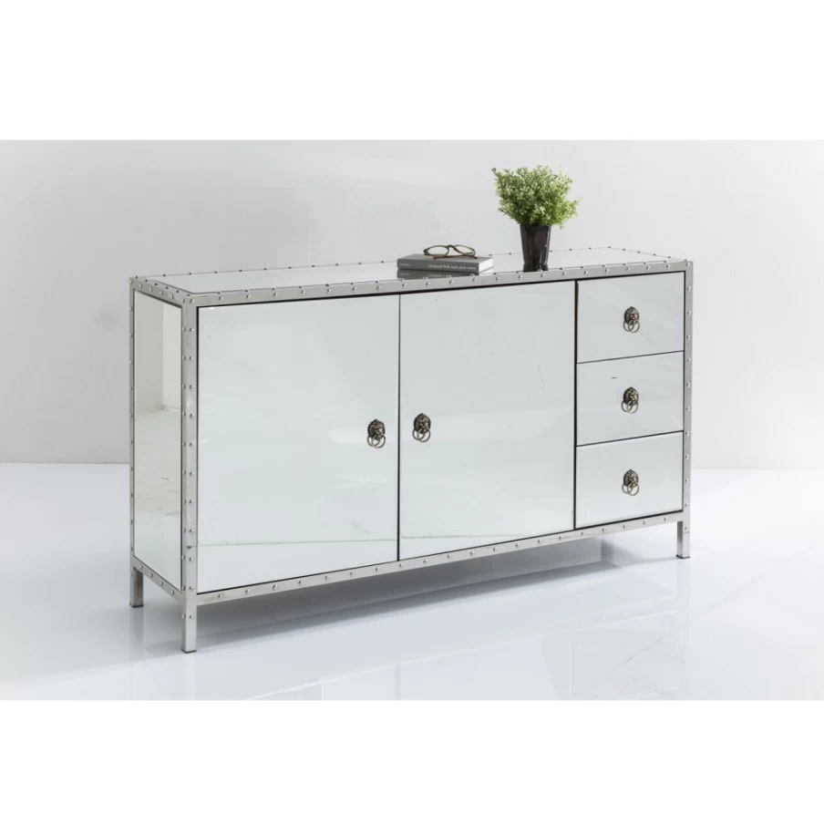 "KARE Design Modern Sideboard with Rivet Details - Stylish Storage Cabinet"