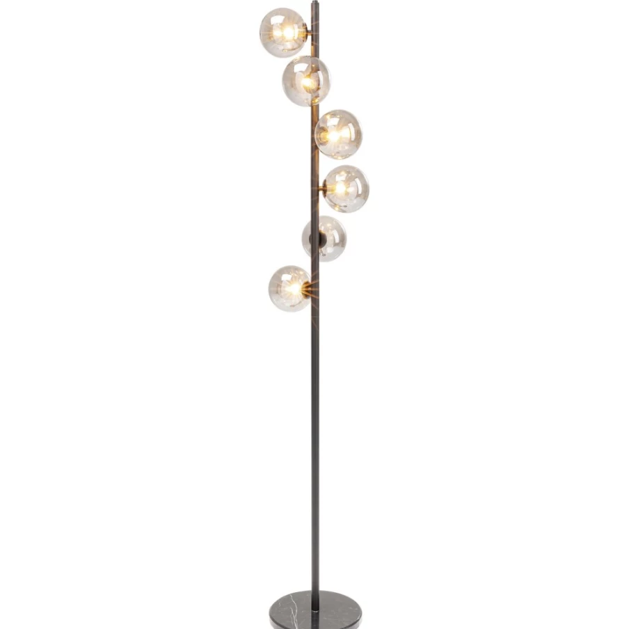 KARE Design Modern Black Floor Lamp with Scala Balls - 160cm Tall Standing Light for Living Room