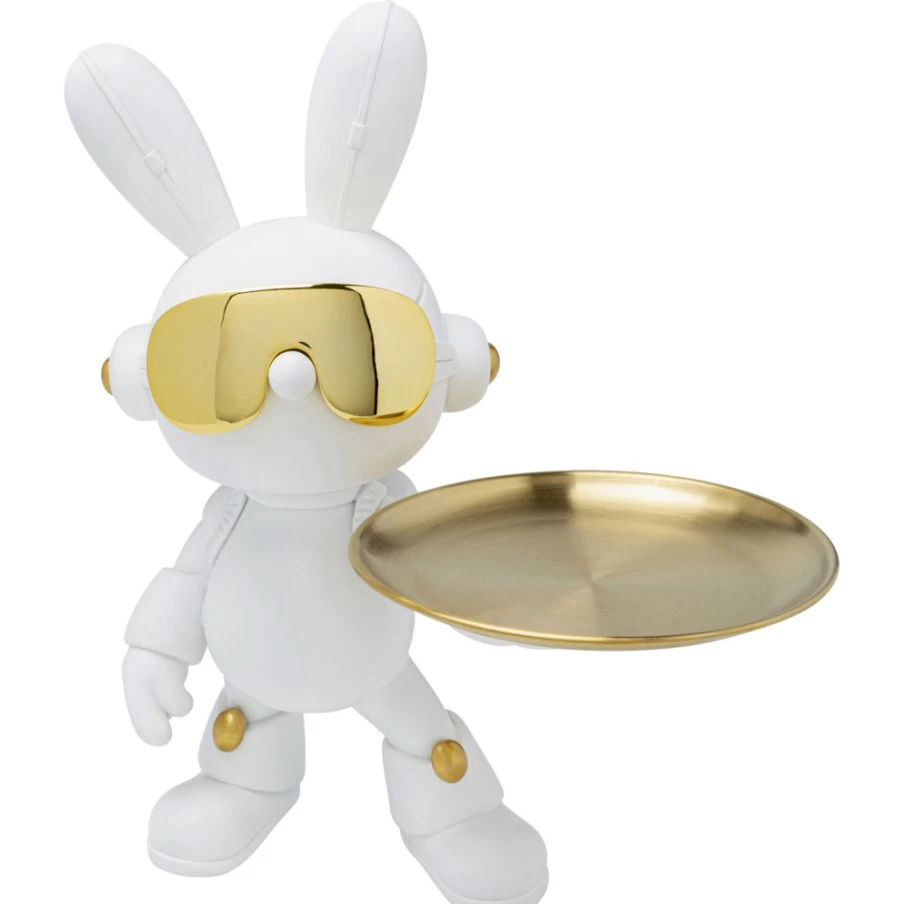 KARE Design Modern Cool Bunny Decorative Tray - 27cm Stylish Home Decor