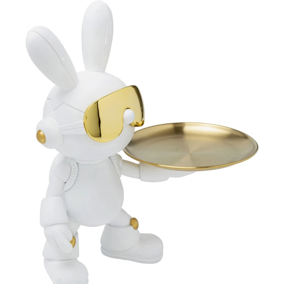 KARE Design Modern Cool Bunny Decorative Tray - 27cm Stylish Home Decor