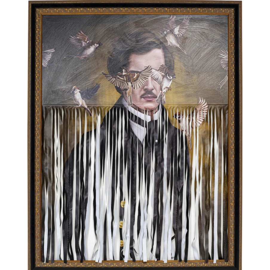 "KARE Design Framed Gentleman Art Print 130x163 cm Modern Wall Decor"
