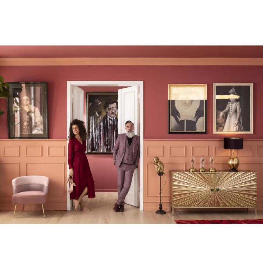 "KARE Design Framed Gentleman Art Print 130x163 cm Modern Wall Decor"