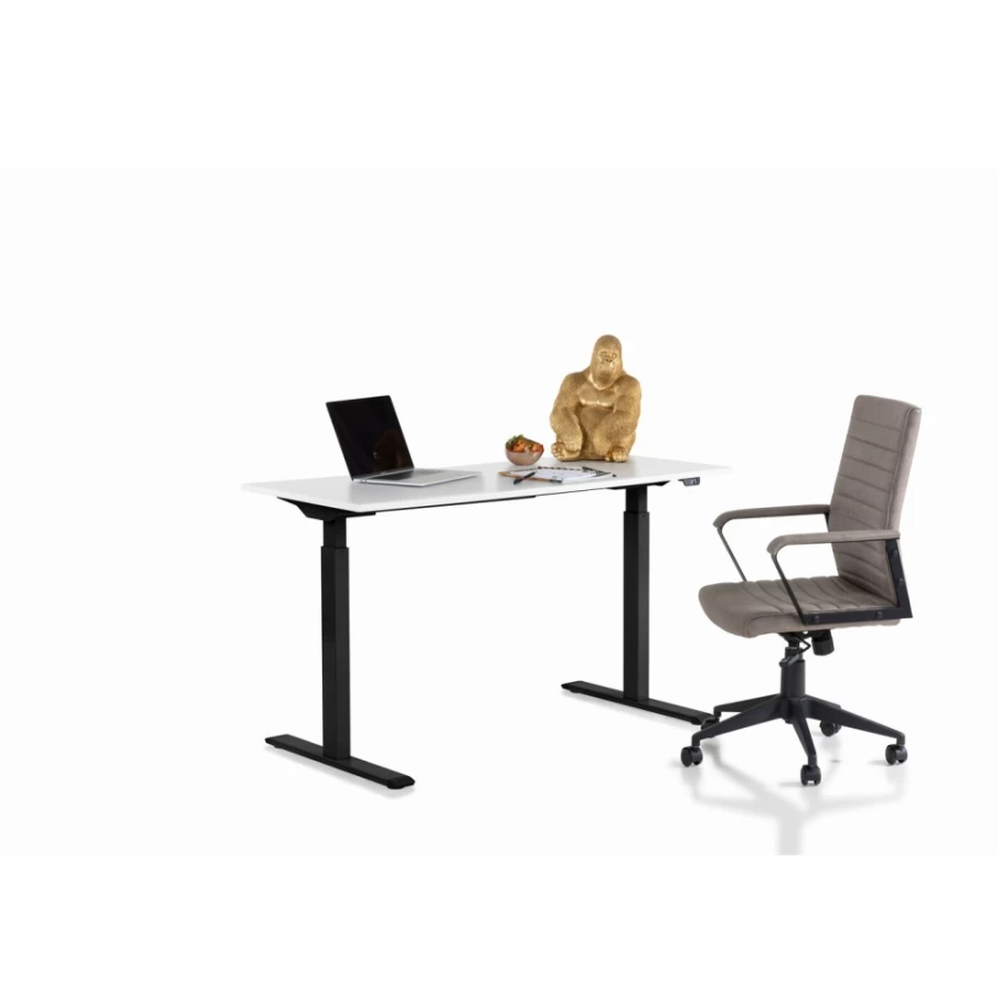 "KARE Design Modern Smart Desk 120x60cm - Sleek Black & White Office Desk for Home & Workspace"