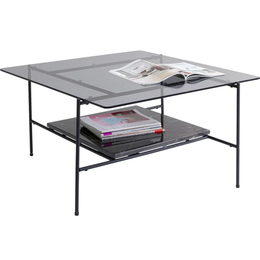 KARE Design Modern Lux Coffee Table 80x80cm Square Stylish Living Room Center Table