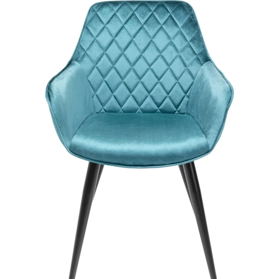 "KARE Design Harry Blue Armchair With Armrests – Modern Comfortable Seating"