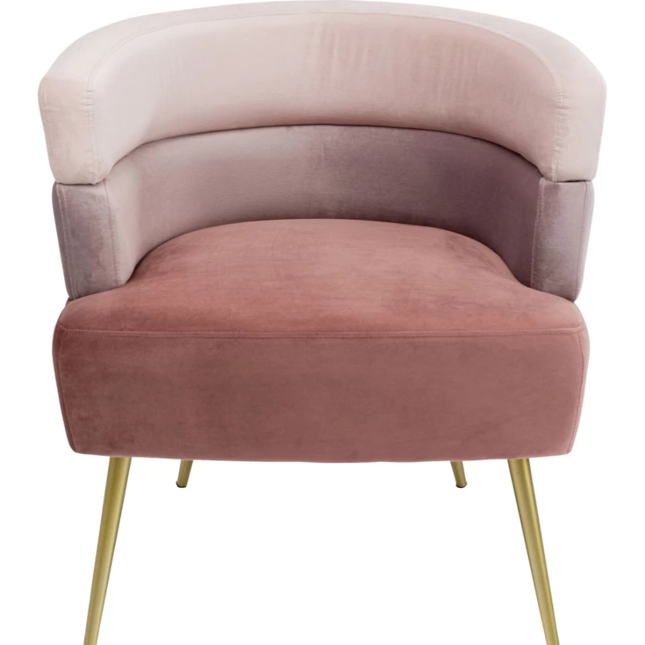 "KARE Design Mauve Velvet Armchair Sandwich – Modern Lounge Chair"