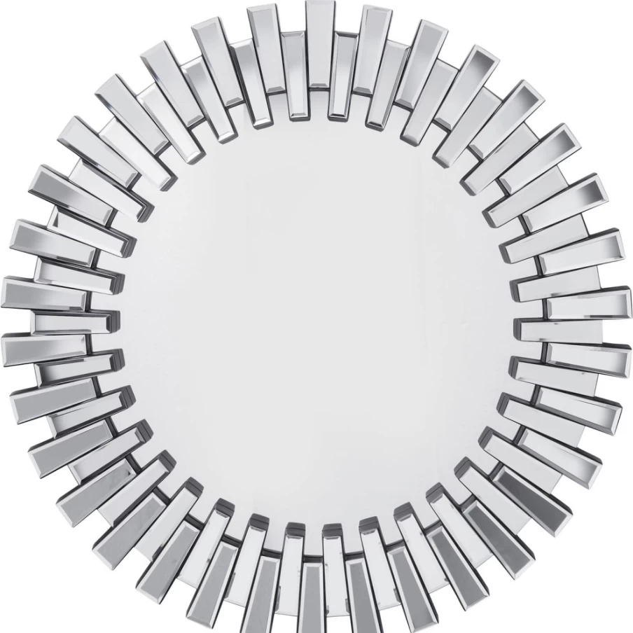 KARE Design Modern Mirror Sprocket - 92cm Round Decorative Wall Mirror for Home Decor