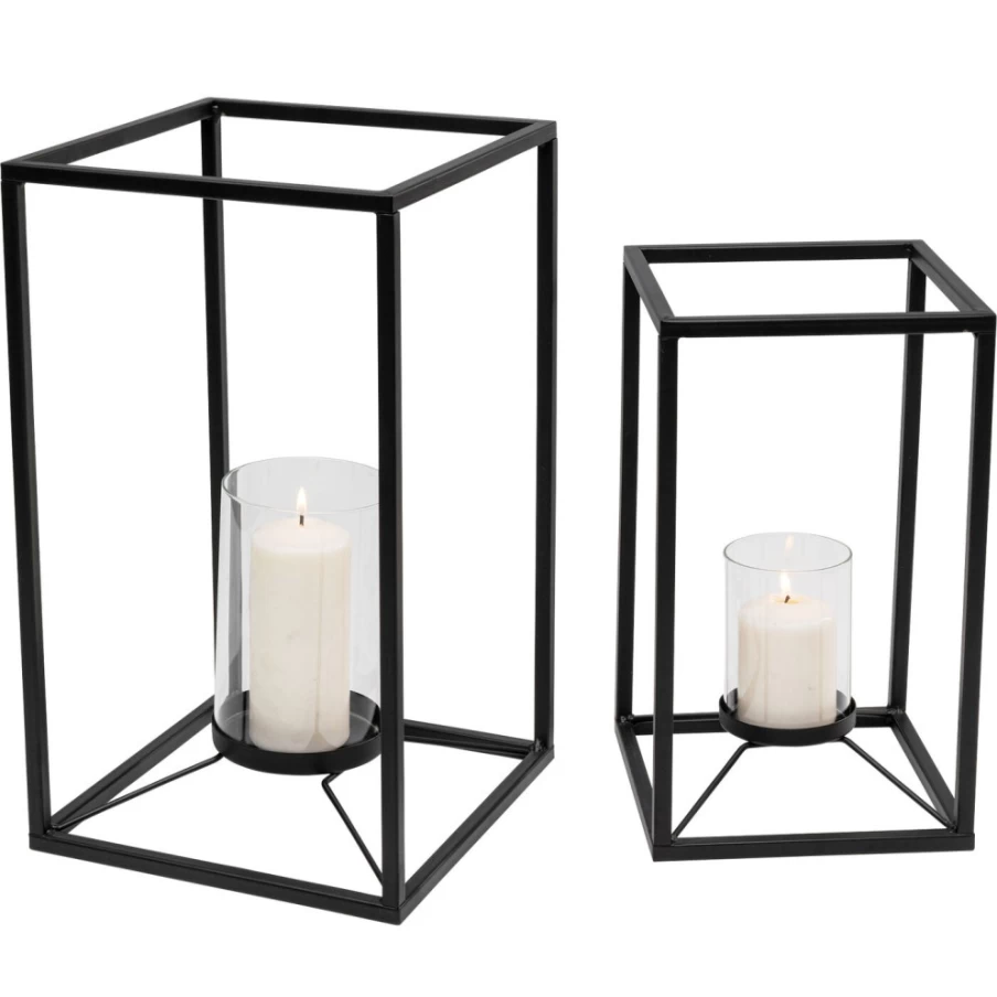 KARE Design Modern Lantern Lito - Set of 2 Decorative Outdoor/Indoor Lighting