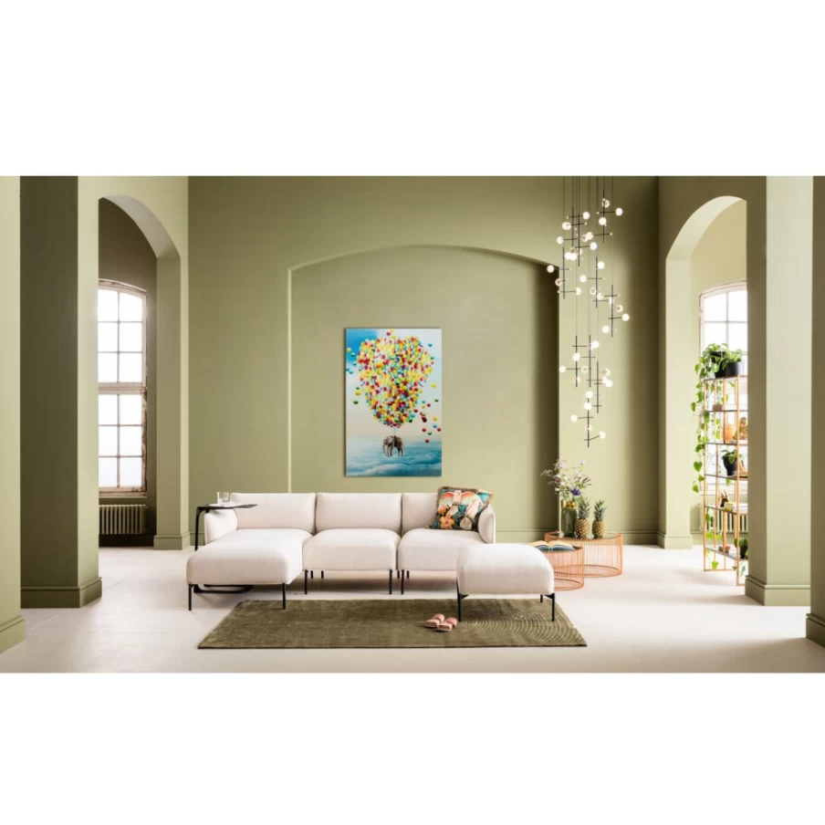 KARE Design Glass Picture Balloon Elephant Wall Art - 100x150cm Decorative Sculpture