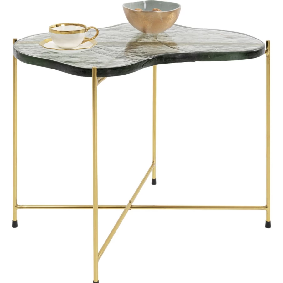 KARE Design Modern Side Table Ice Floe 66x43cm - Sleek Nordic-Inspired Nightstand for Living Room & Bedroom