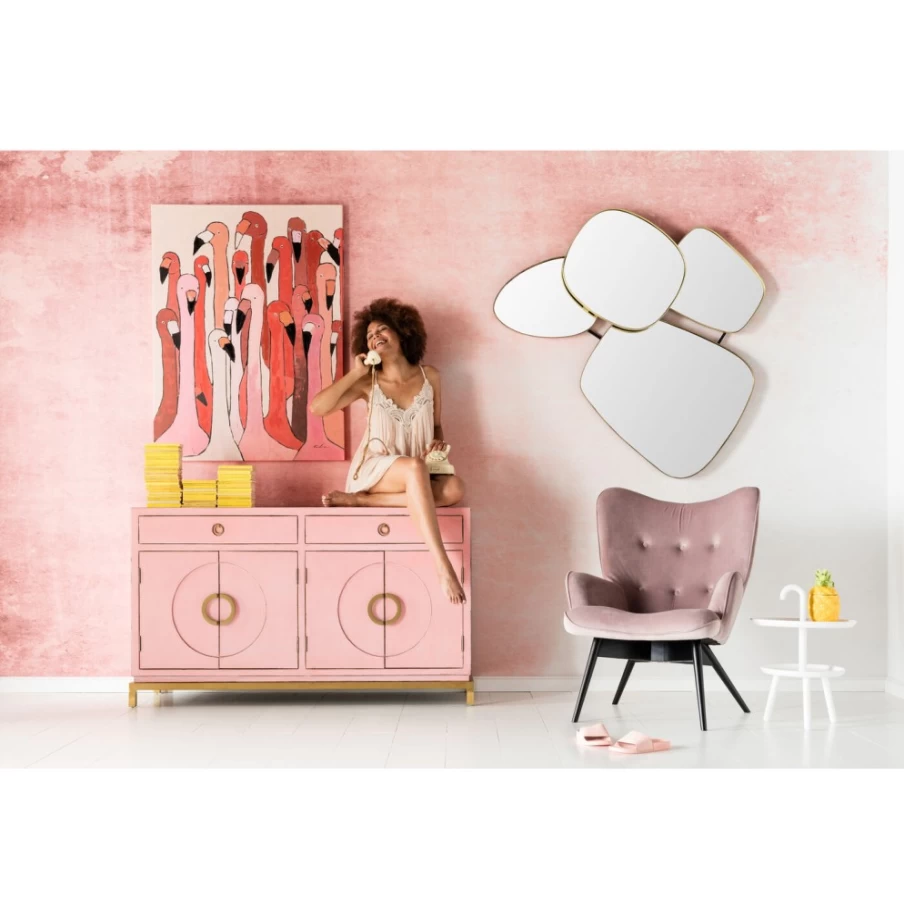 "KARE Design Vicky Velvet Armchair in Mauve Black – Luxe Velvet Upholstered Chair"